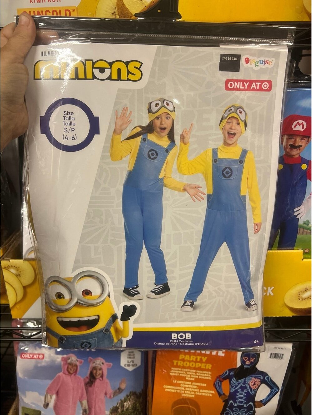 Kids Minions Bob Halloween costume size small 4/6